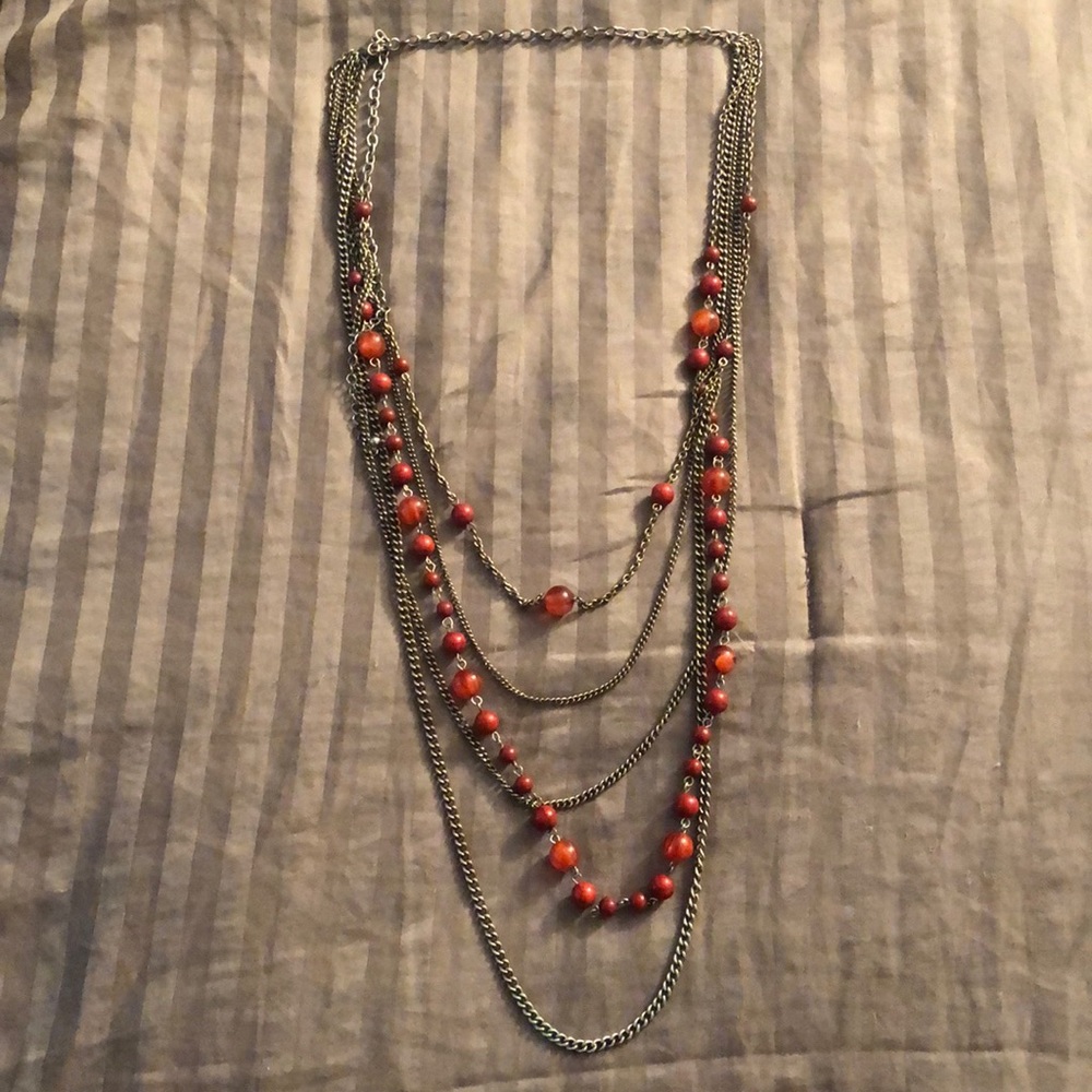 Long statement necklace